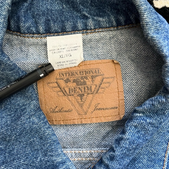 Vintage International Denim Concert Jacket feat. Billy Ray Cyrus Embroidery - Picture 6 of 8